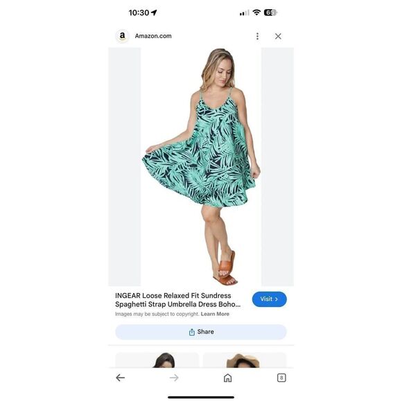 INGEAR Resort Bohemian Wear Flowing Sundress Spaghetti Straps Size S/M - Picture 1 of 14